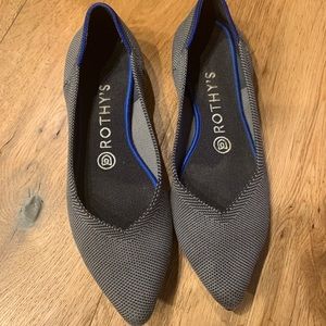 Rothy’s point flat birds eye herringbone 7.5